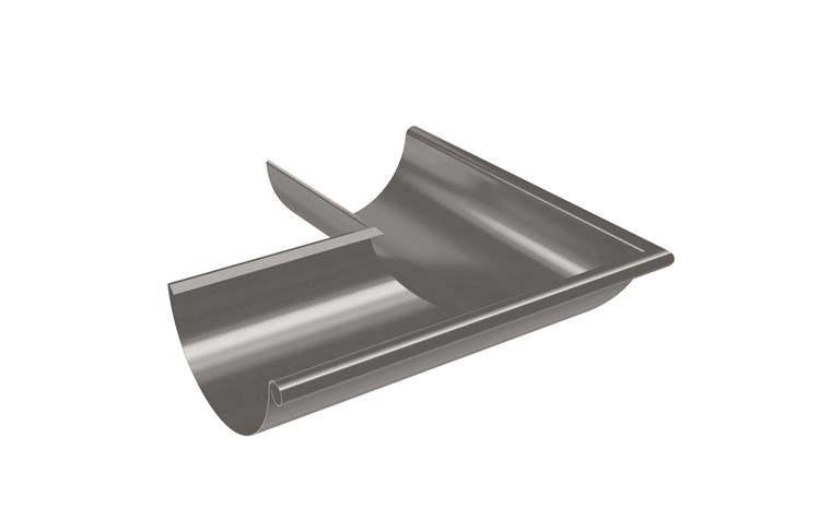 SIBA Buitenhoek grijs metallic Ral 9007 125mm
